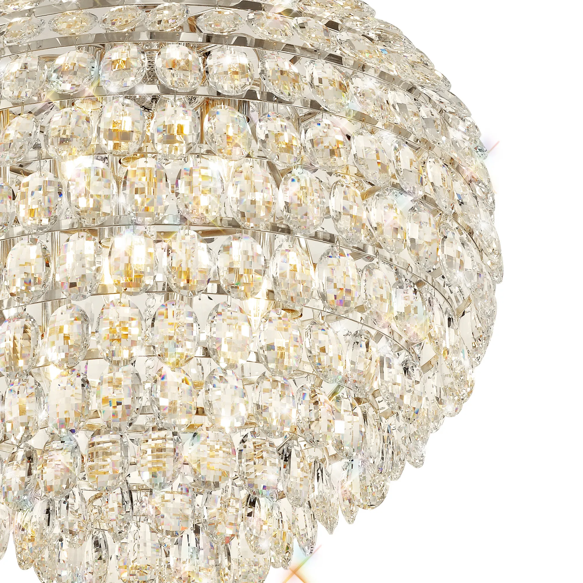 Coniston Pendant 12 Light (29.2kg) Polished Chrome IL32808  Diyas Coniston Polished Chrome